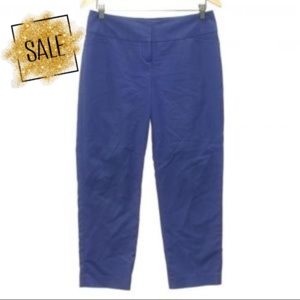 2/$22 Halogen Blue "Taylor" Cropped Pants Sz. 4